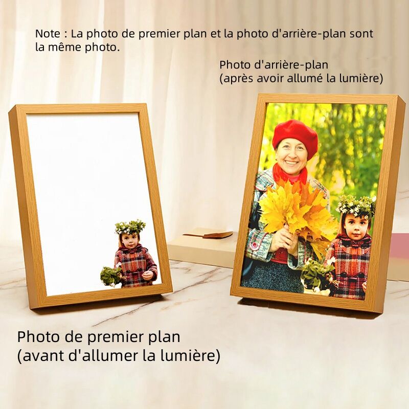 Cadre lumineux personnalisé Cadeau créatif pour grand-mère
