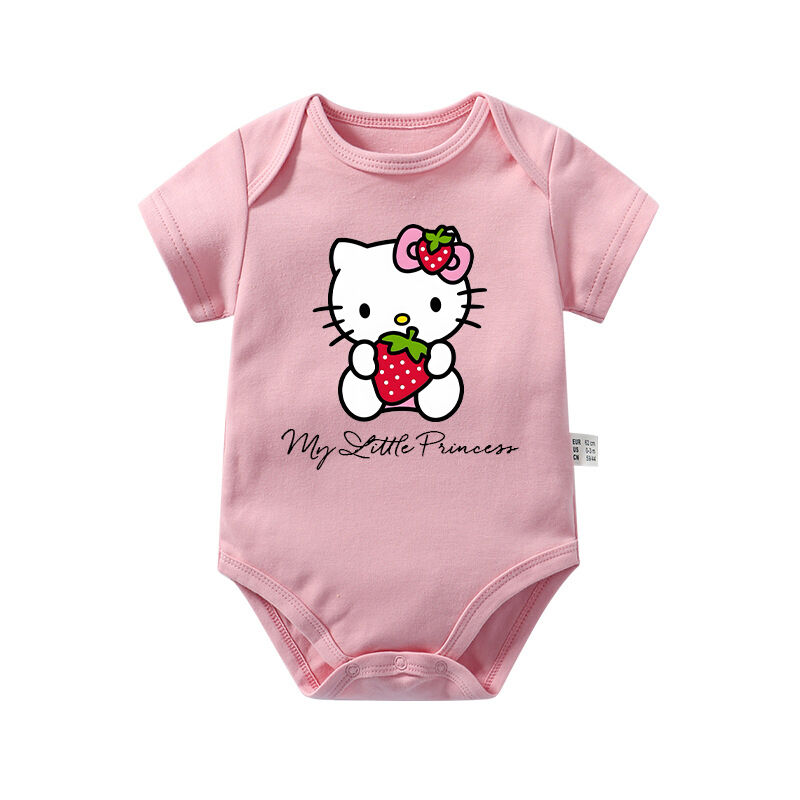 Personalized Baby Onesie Custom Cute Kitty Pattern Design Adorable Baby Shower Gift for New Mom