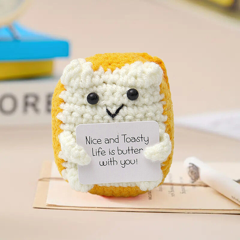 Handgemaakt Gehaakt Brood Positieve Pop Kostbaar Cadeau voor Uw Liefde