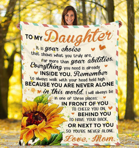 I'm a Lover Family Love Letter Blanket for Mom's Daughter