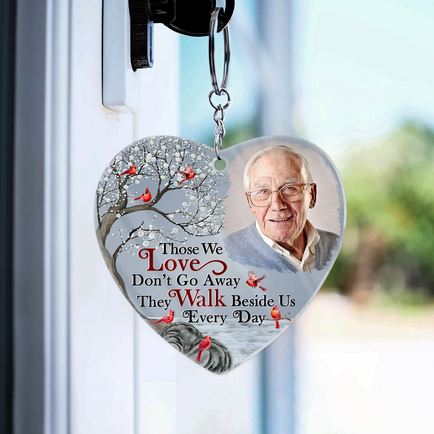 Personalized Photo Keychain Customized Family Photo Commemorative Gift