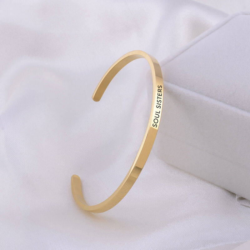 "The Best Memories" Customizable Engraved Bangle