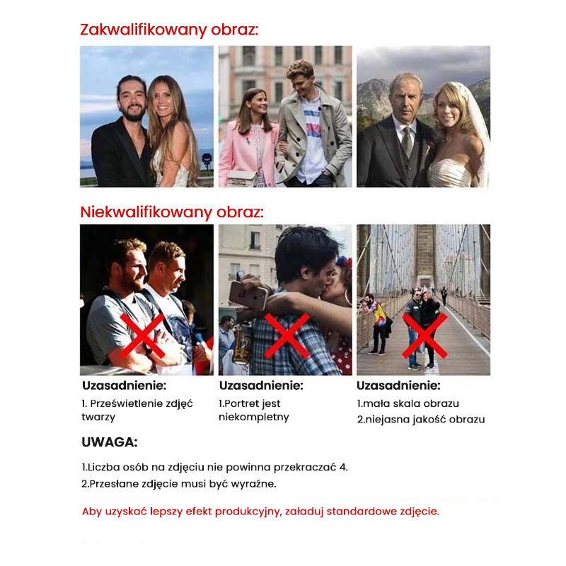 Męski Na miarę Foto Grawerowane Portfel Brązowy Skóra Prezent