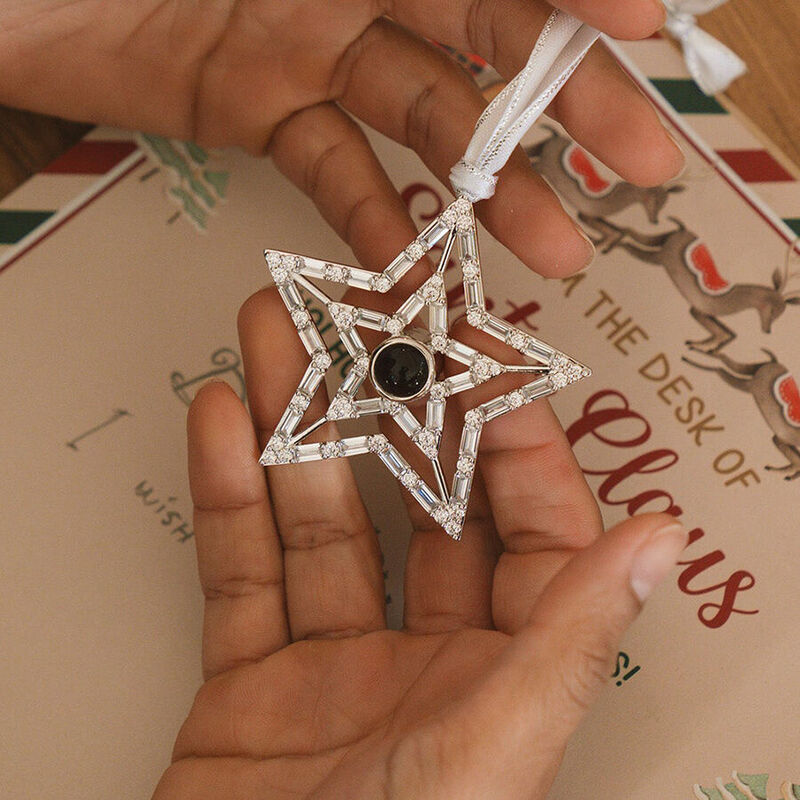 五芒星 写真 投影 クリスマス オーナメント オリジナル