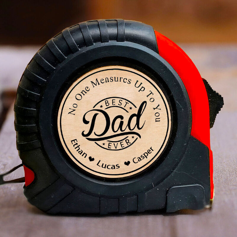Individuelles Maßband mit DIY Gartenarbeit & Handwerkerausrüstung Vatertagsgeschenk für Papa