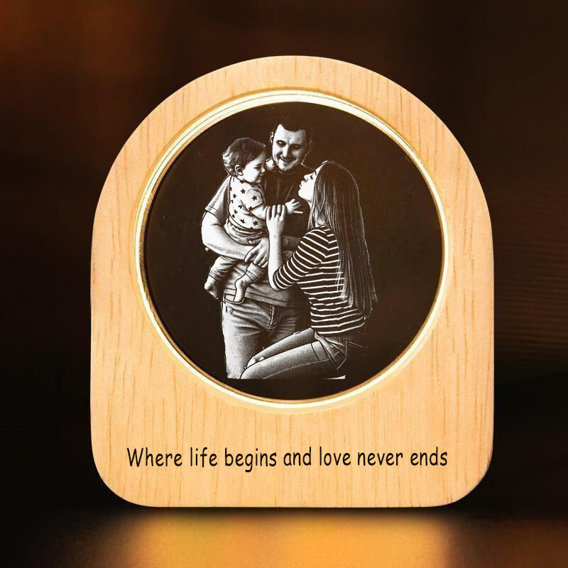 Luz de noche con imagen personalizada: un regalo precioso para la familia