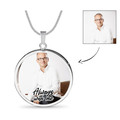 "Always With Me" Custom Photo Necklace
