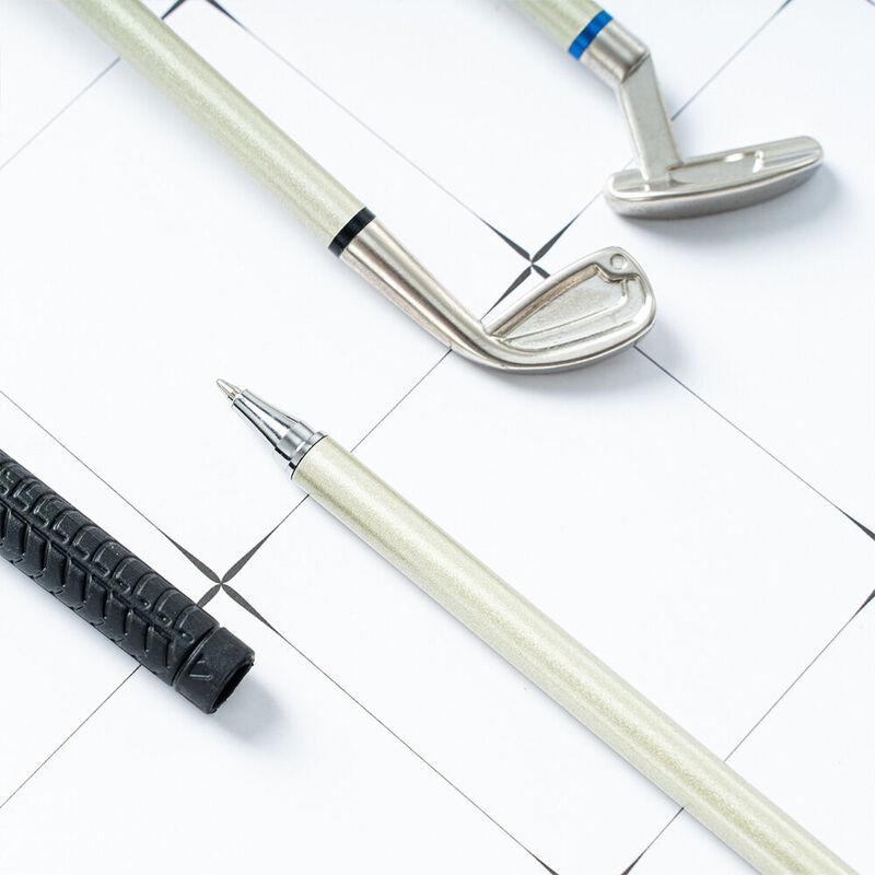 Stylo à bille créatif pour jeu de golf, simulation de bureau, mini-golf, practice