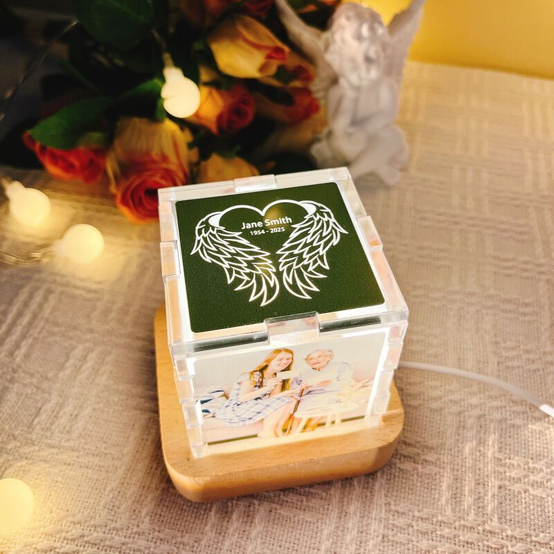 Cube magique en acrylique avec photo personnalisée Cadeau pour les amis