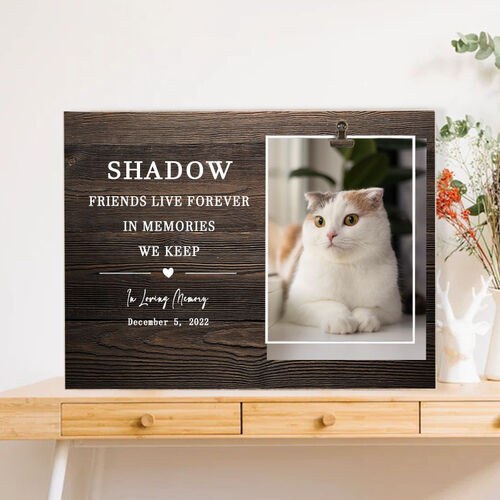 Custom Picture Frame Cute Pet Memorial Gift for Special Day