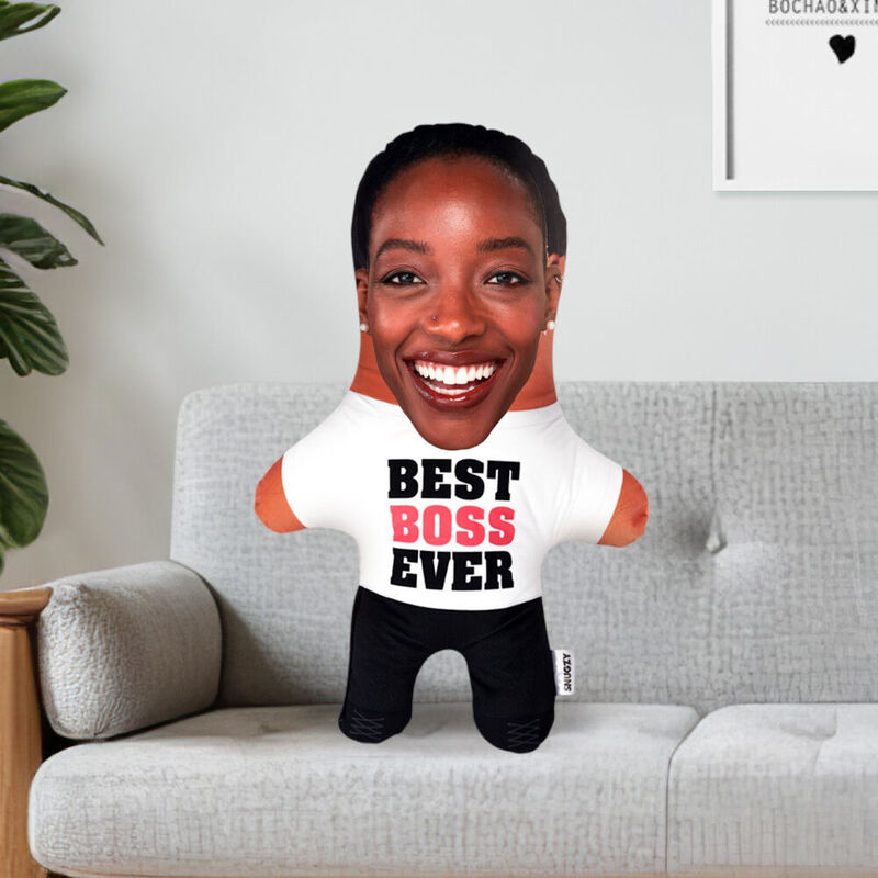 Customized Face Pillow Best Boss Ever Face Pillow