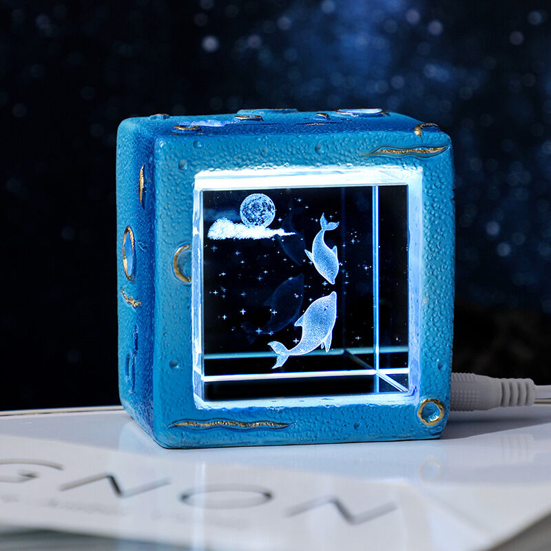 Galaxy Cube Crystal Night Light Perfect Gift for Your Love