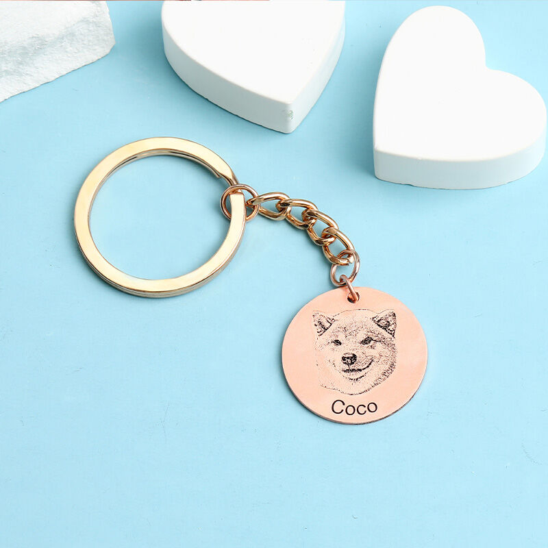 "Pet Baby" Custom Photo Keychain