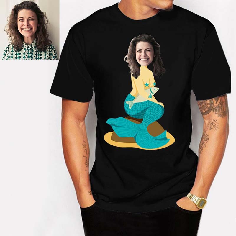 Mermaid Custom Photo T-Shirt