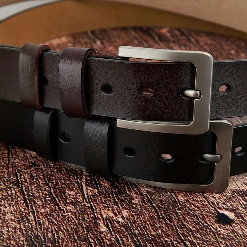 Cinturón de cuero personalizado para hombre cinturón de cuero genuino personalizado hecho a mano para él