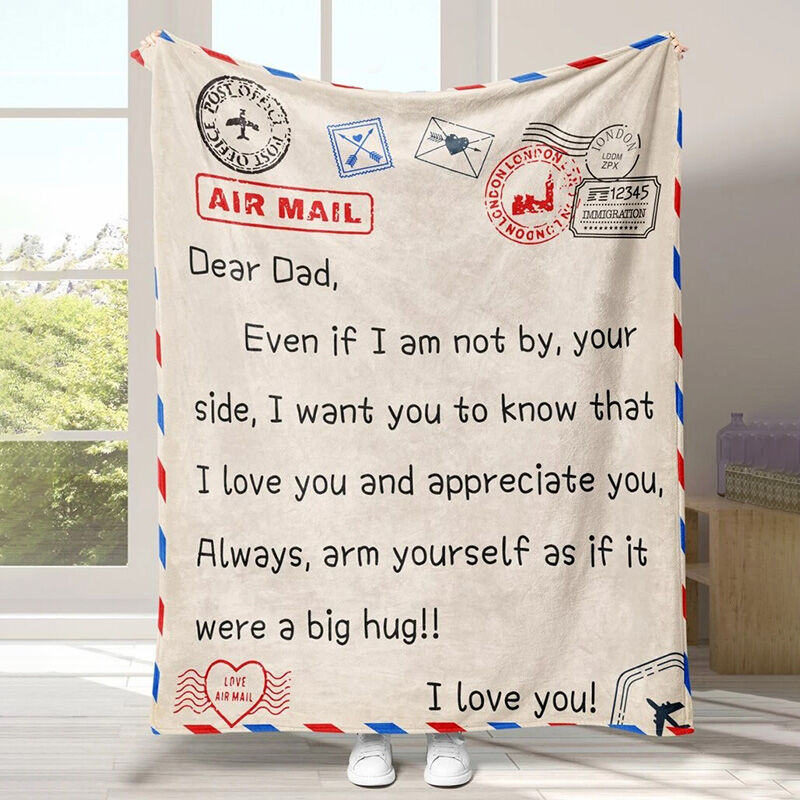 Love Letter Blanket Best Present for Dear Dad