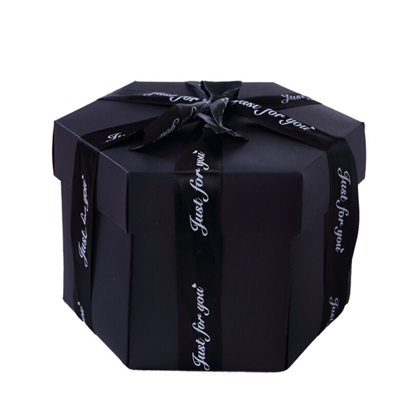 Explosion Gift Box DIY Hexagon Photo Album Surprise Box Creative Photo Jewelry Box for Valentine's Day