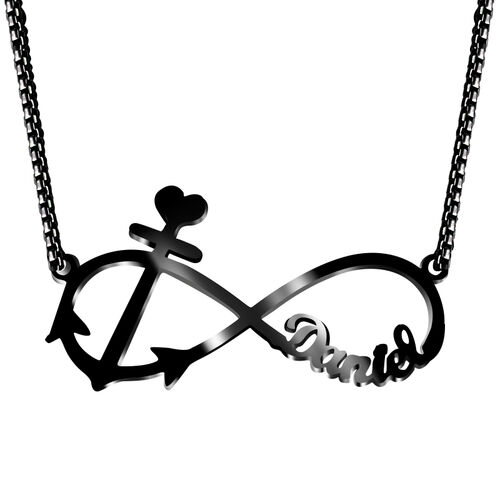 "Liebe für immer" Personalisierte Infinity Halskette