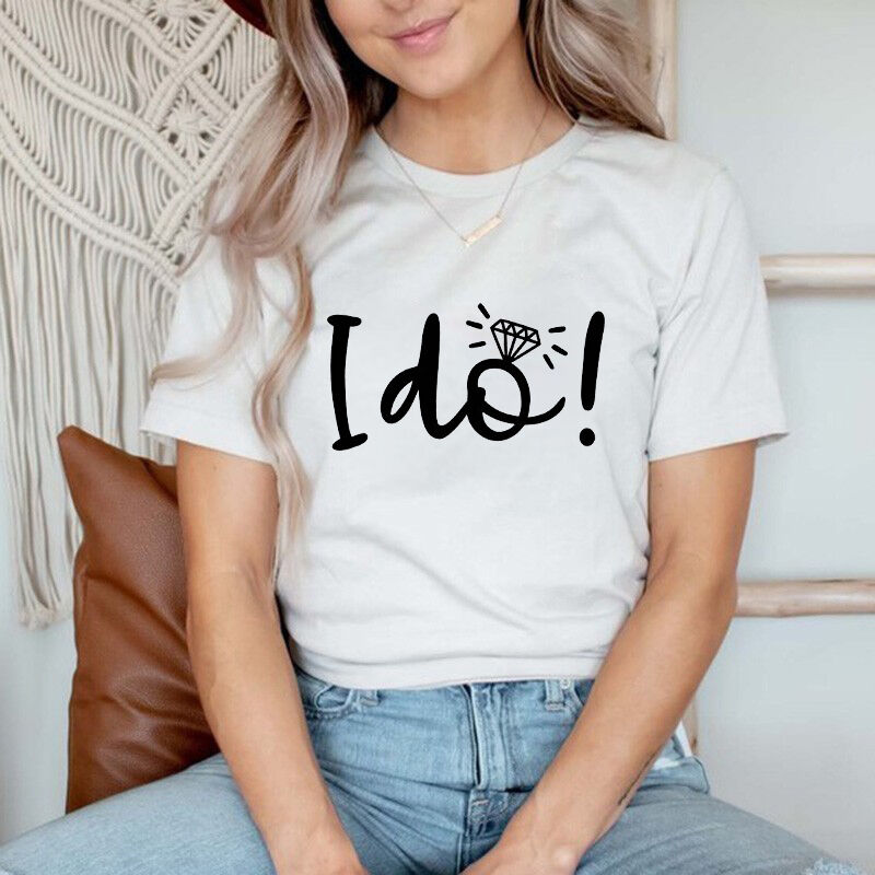Personalized T-shirt I Do and We Do Crew Bachelorette Shirts Gift for Wedding Friends