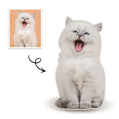 Individuelles Haustier Ganzkörper Fotokissen 3D Porträt Kissen Katze Geschenk für Freund