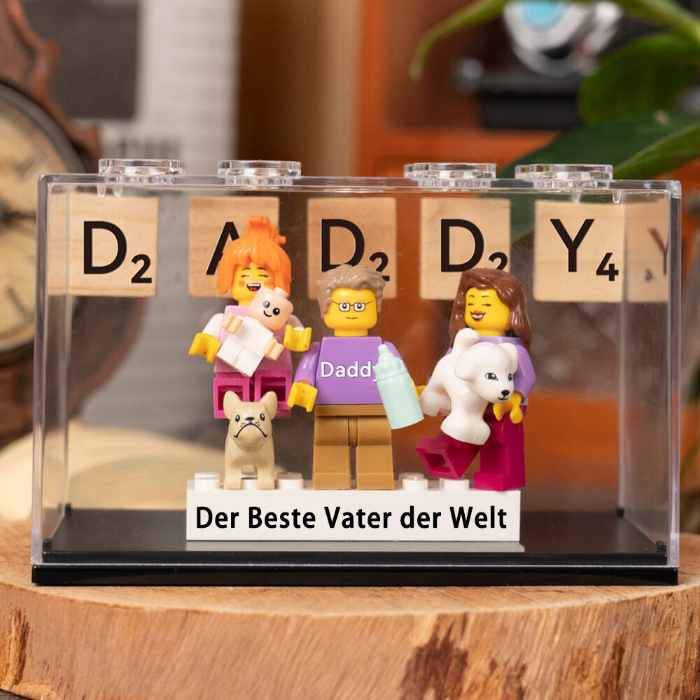 Personalized Building Block Minifigure with Box Nickname for the Best Father