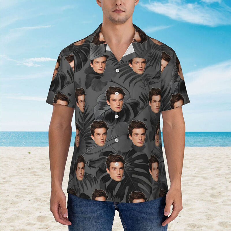 Personalized Hawaiian Shirt Funny Alcoholic Casual Beach Short Sleeve for Men