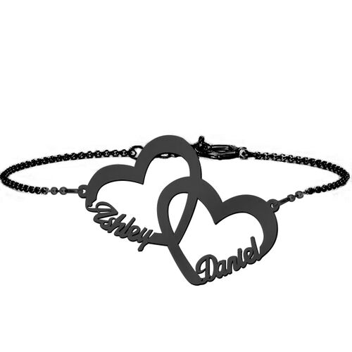 "L'amour est Doux" Bracelet Personnalisé Coeur