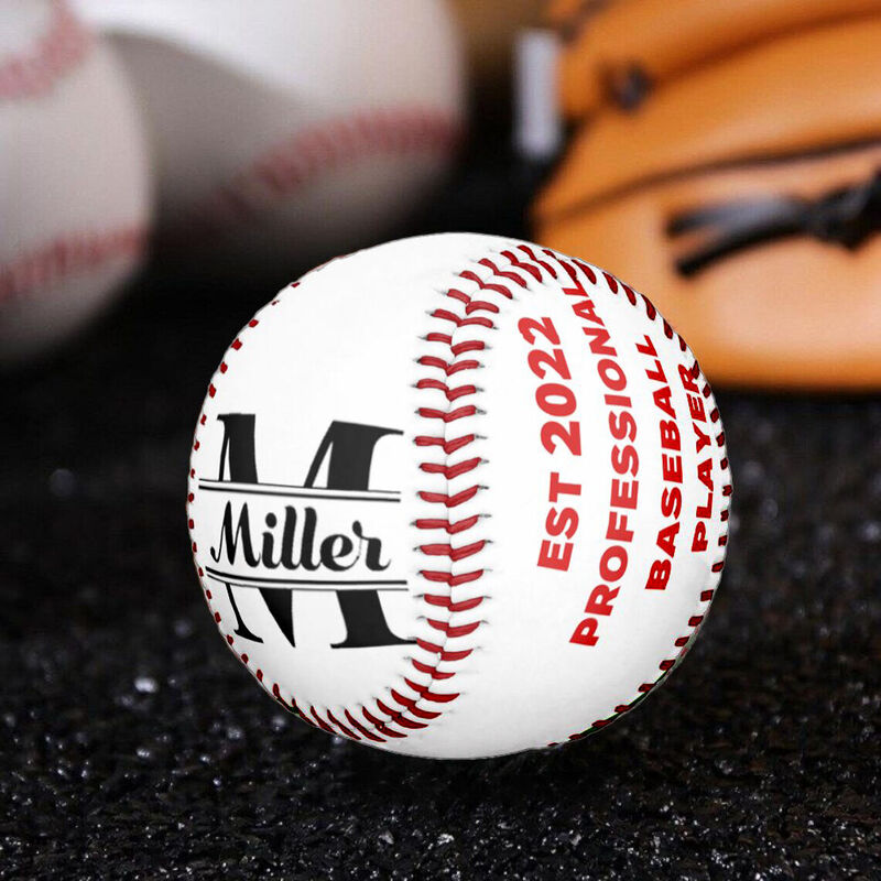 Personalized Baseball with Custom Name and Year for Baseball Players
