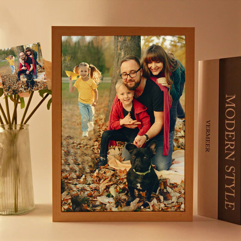 Personalized Picture Frame Lamp Perfect Gift for Family