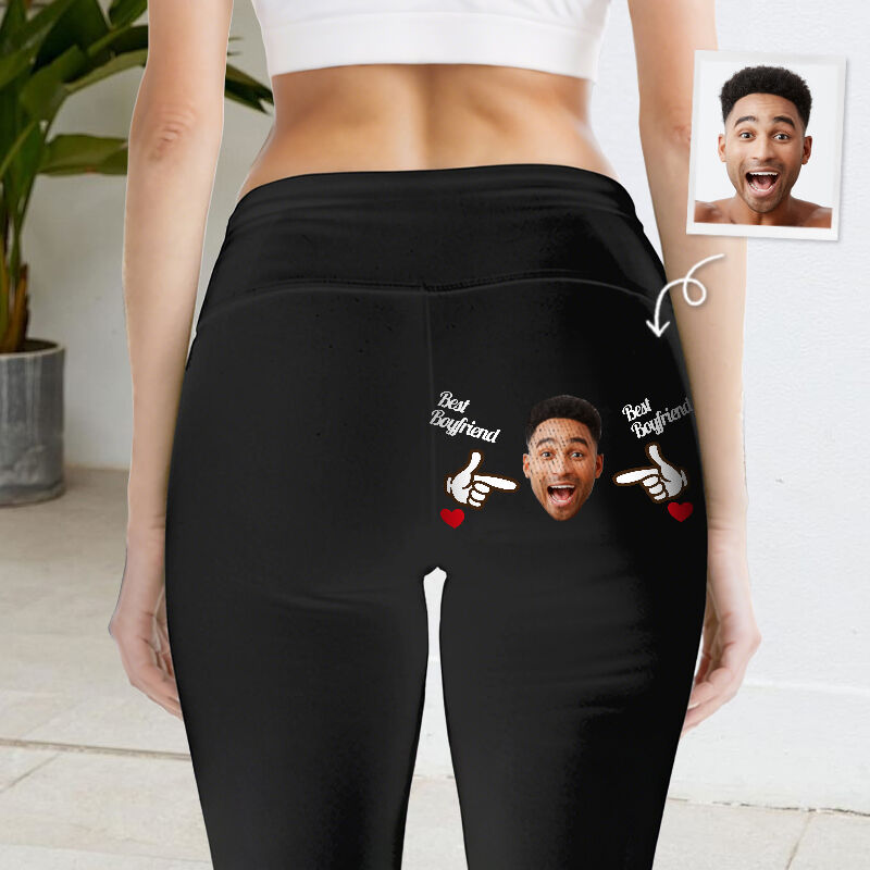 Leggings personalizzati Sei il miglior fidanzato Foto personalizzata Design a sorpresa Regalo per gli amanti