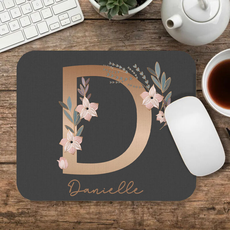 Personalized Name Mouse Pad Minimalist Gift for Friends