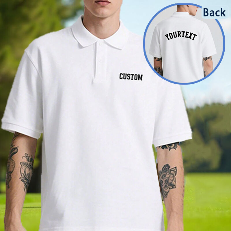 Personalized Engraving Polo Shirt Stylish Gift for Brother