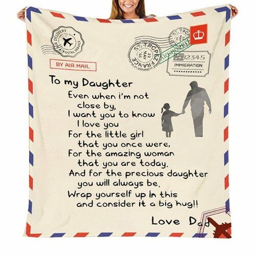 "To My Baby Daughter" ブランケット プレゼント 誕生日 出産祝い