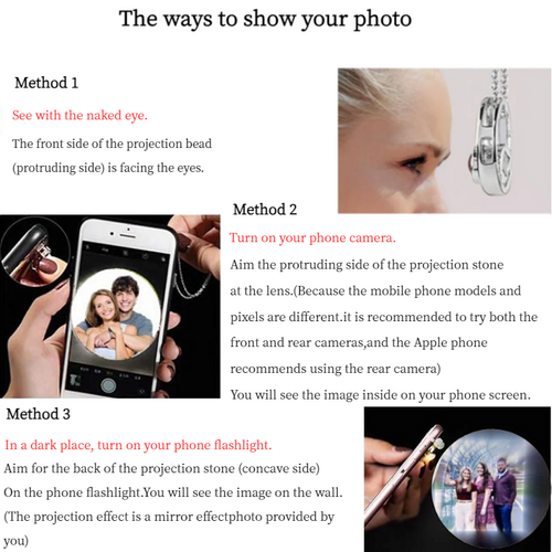 Custom Photo Projection Bracelet Meaningful Gift
