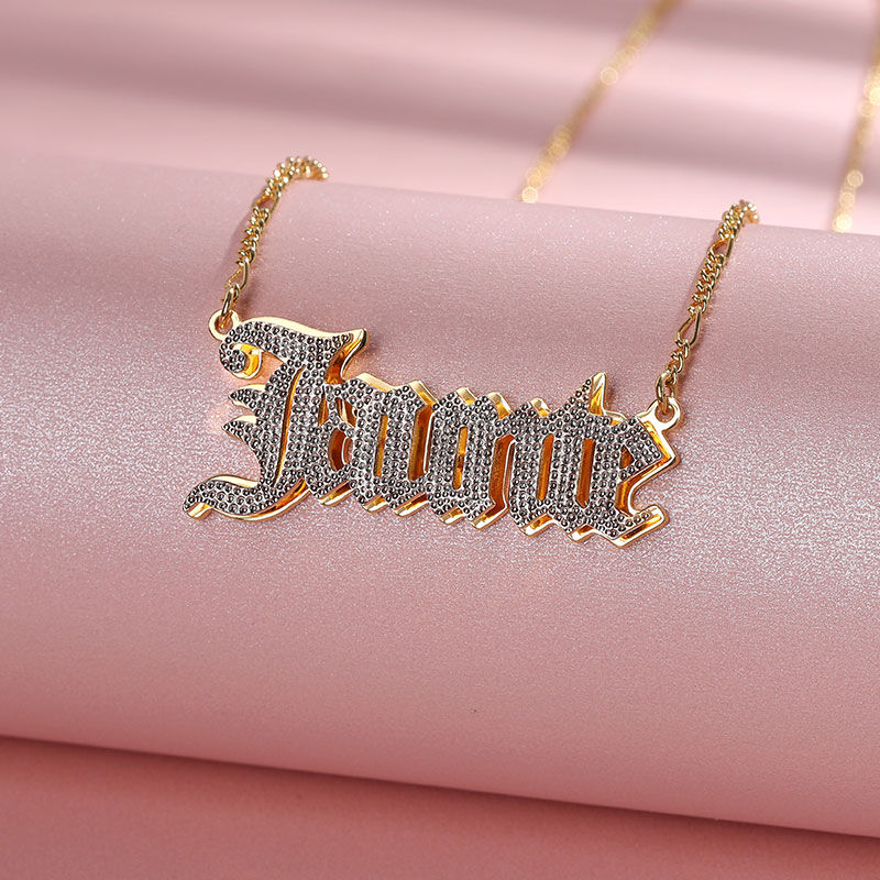 "Losing Heart" Personalized Name Necklace