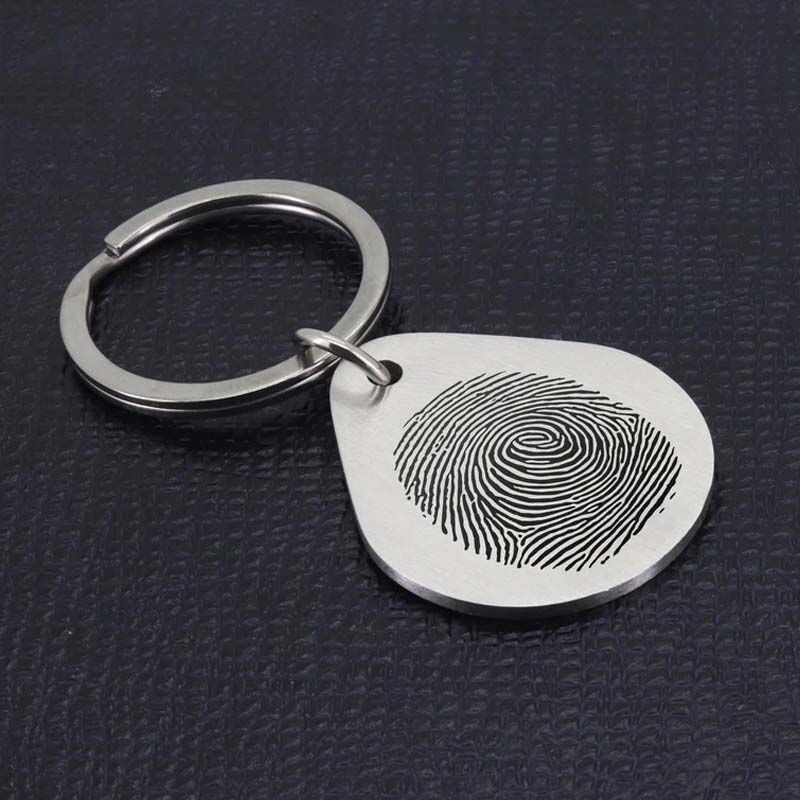 Custom Irregular Fingerprint Keychain