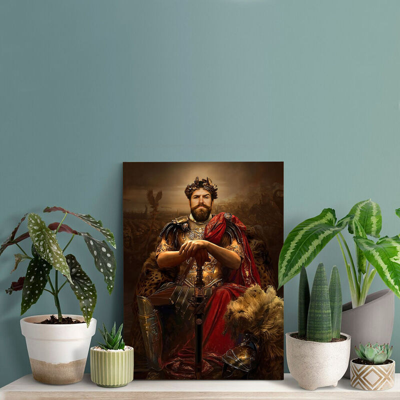 Cadre Portrait Renaissance personnalisé Portrait royal à partir d'une photo de tête