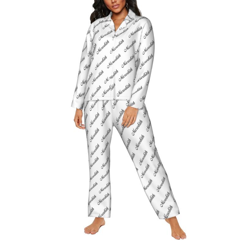 Personalisierte Pyjamas Individuelle Namen Arrangement Muster Design Ihr eigenes einzigartiges Geschenk für die Familie