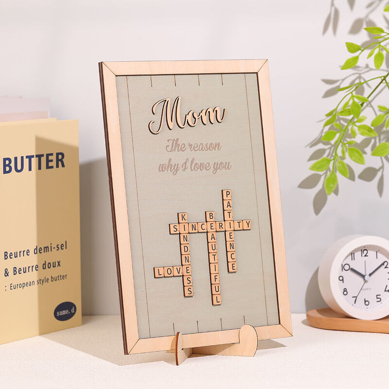 Personalized Scrabble Photo Frame A Special Gift for Mom