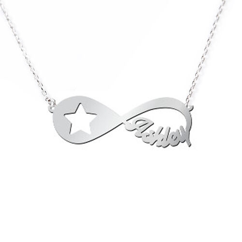 Collana A Infinito Con Nome E Stella