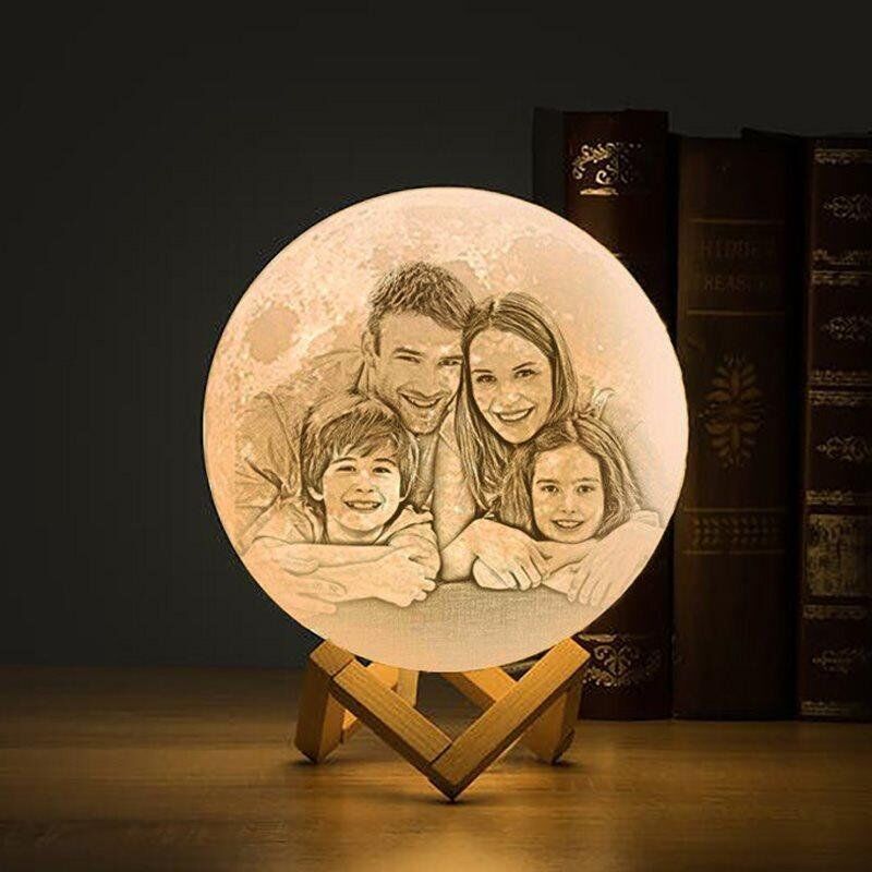 Lampe de lune - Pour la famille Personnalisé