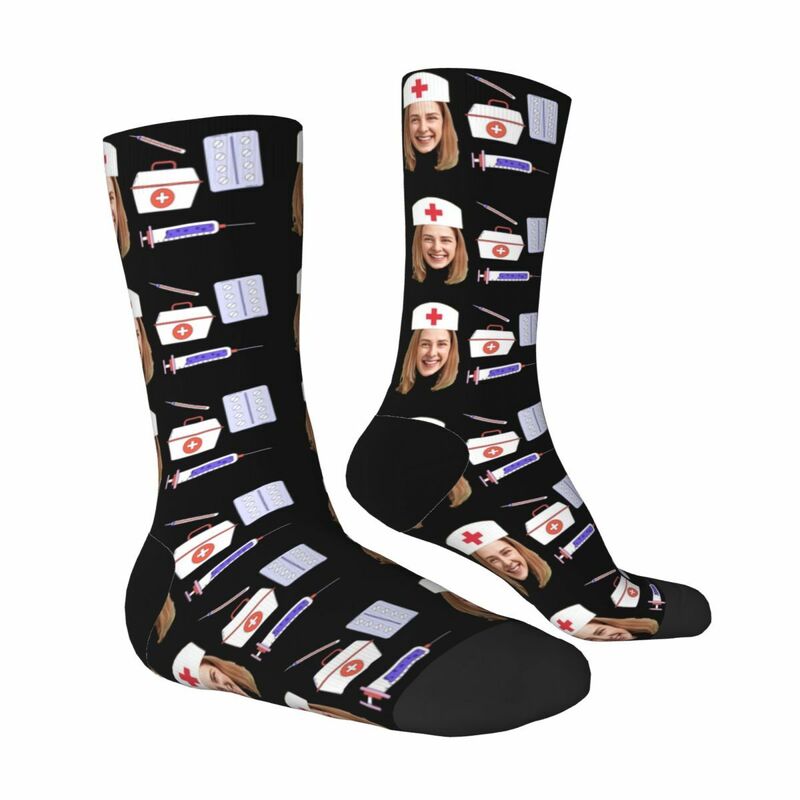 Personalized Face Socks Funny Nurse Socks as a Gift for Nurses