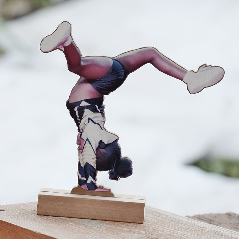 Personalized Wooden Portrait Stand Warm Christmas Gift For Family