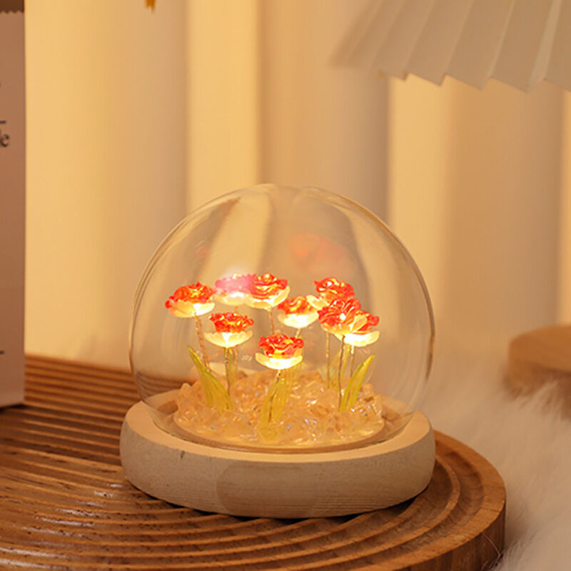 DIY Eternal Rose Night Light Precious Gift Valentine's Day