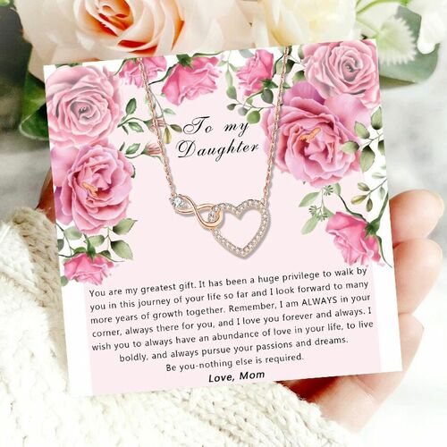 Gift for Daughter "Remember, I'm Always In Your Corner, Always There For You, I Love You Forever And Always" Necklace