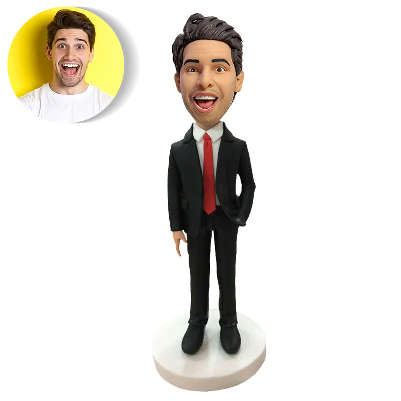 Custom Bobblehead Customized Face Suit For Men As A Gift For Him