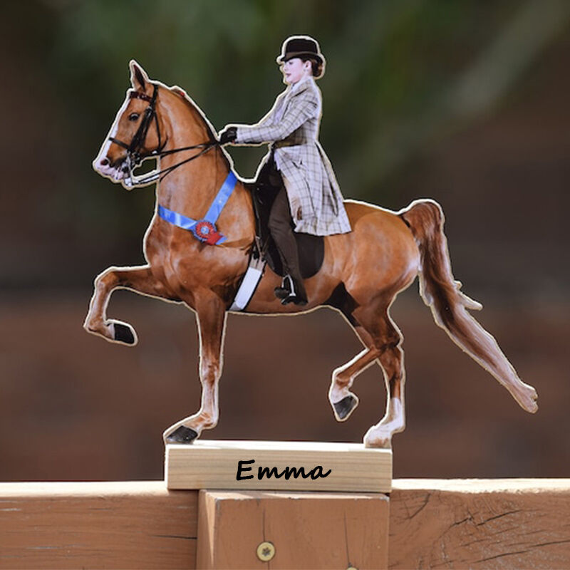 Personalized Wooden Portrait Stand Warm Christmas Gift For Family