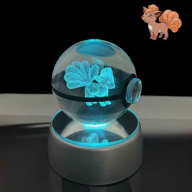 3D Crystal Ball Night Light Cute Animals Pattern Beautiful Gift for Dear Family