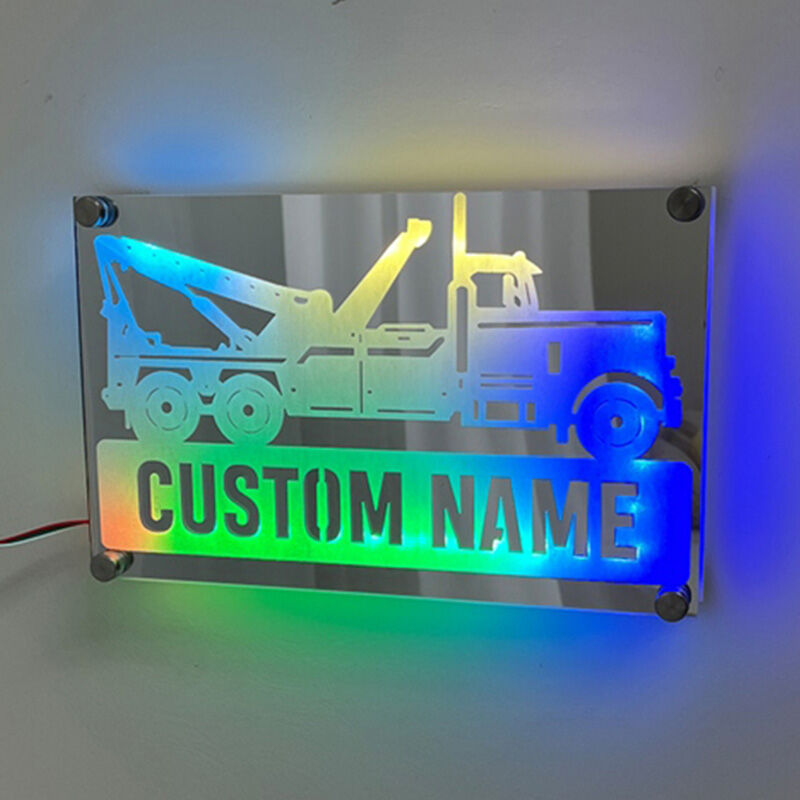 Personalized mirror lights with car graphics cool gifts for car lovers