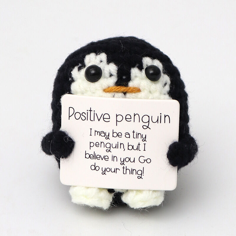 Handmade Crochet Positive Penguin Doll Beautiful Gift for Children